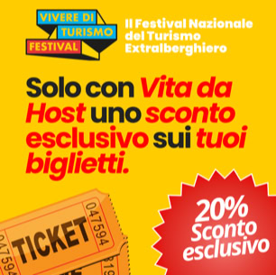 Sconto 20% Vivere di Turismo Festival 2025 con Vita da Host – Rimini 19-20 Novembre